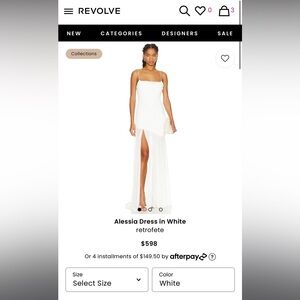 Retrofete Alessia Dress White.